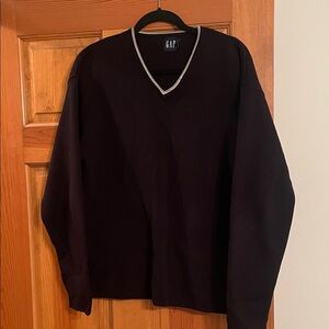 GAP Men's Dark V-Neck Sweater